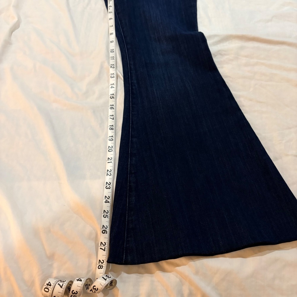 Judy Blue Dark Wash Pull On Super Flare Jeans JB88136 Size 11/28 Bell Bottoms - Picture 8 of 11